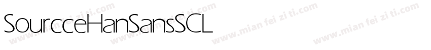 SourcceHanSansSC Light字体转换